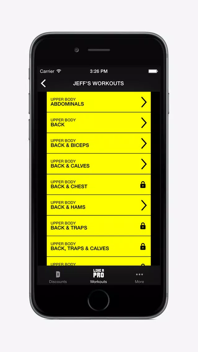 Like A Pro Bodybuilder FREE - Bodybuilding app & workout plans by IFBB Pro Jeff Long Screenshots