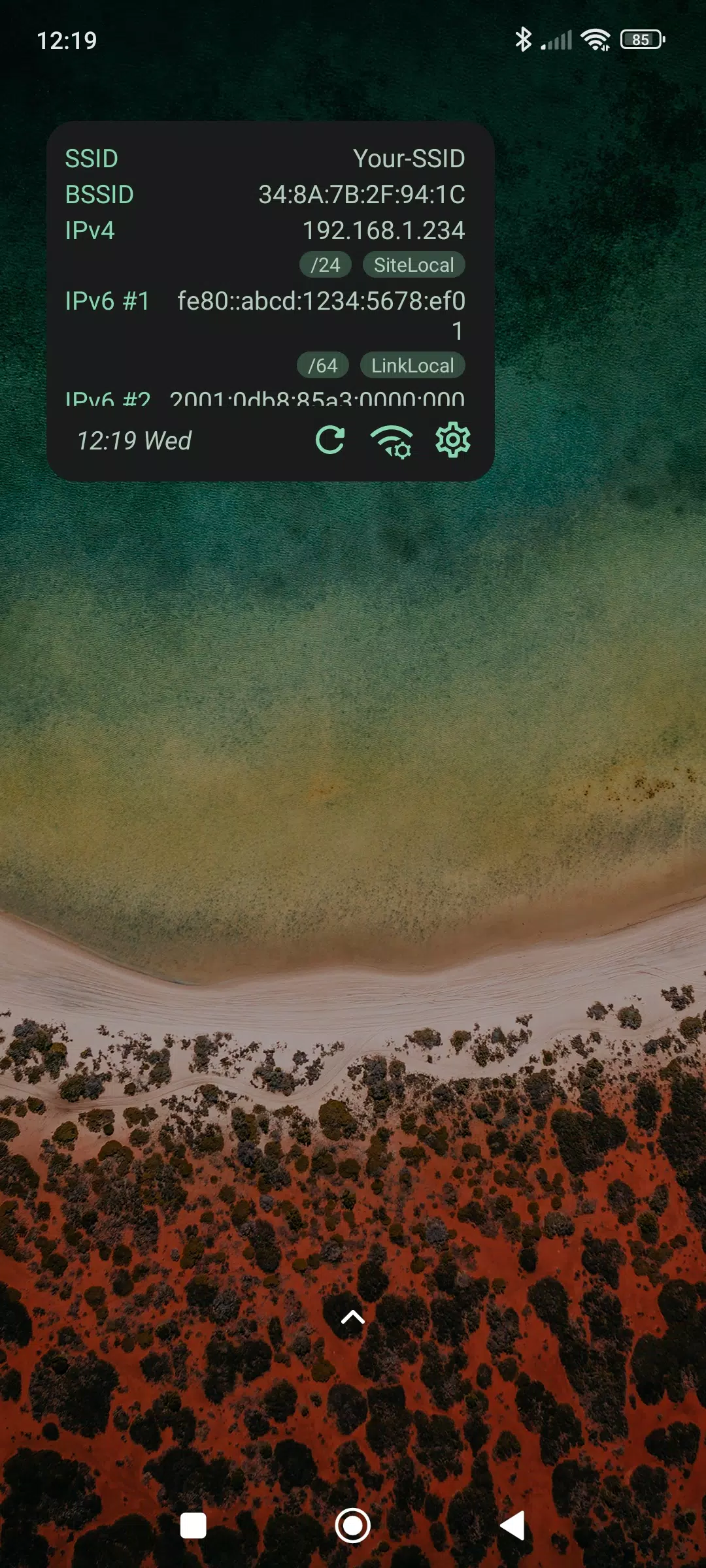 WiFi Widget Screenshots