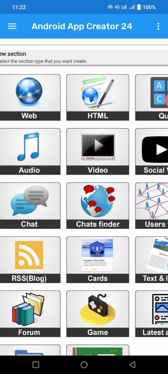 Android app creator 24 Screenshots