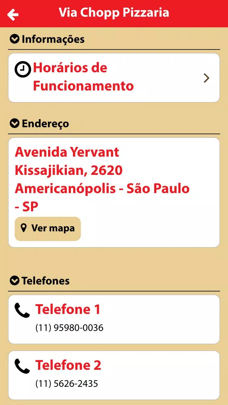 Via Chopp Pizzaria Screenshots