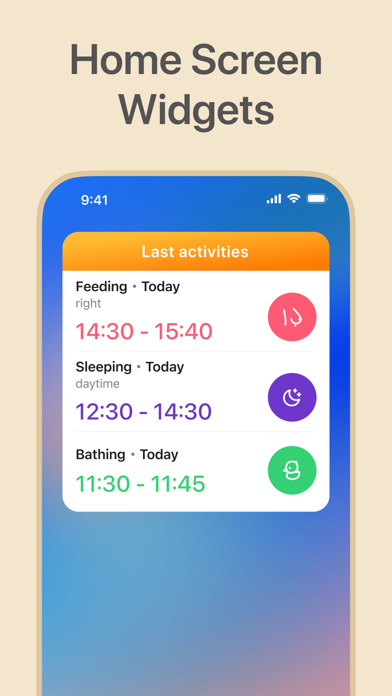 Baby Tracker・Breastfeeding Log Screenshots