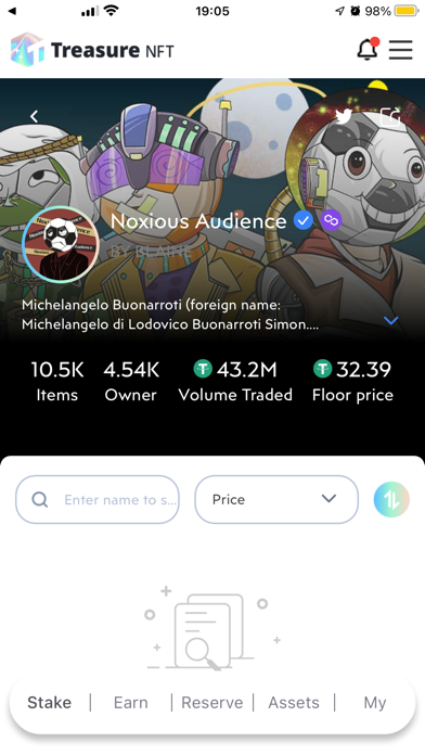 TreasureNFT:Trade & Earn NFTs Screenshots