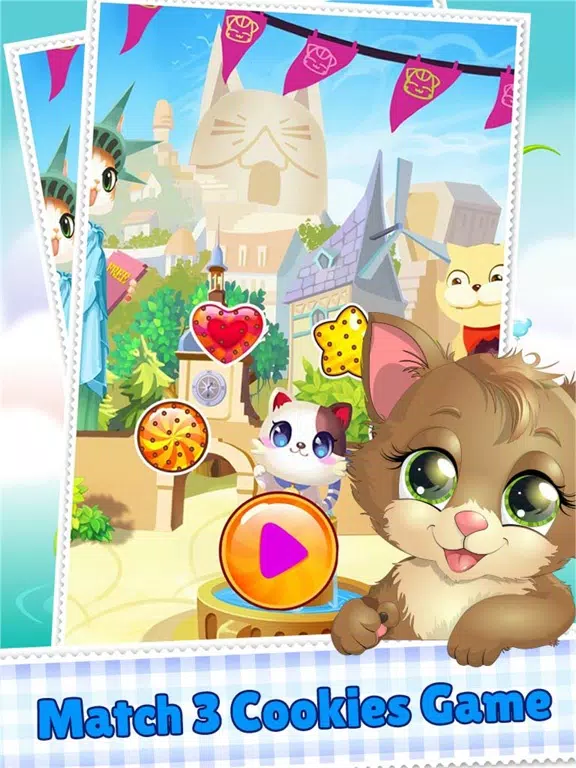 Cookie Link Pop 3 Match Journey Splash And Soda Jam iPad Screenshots