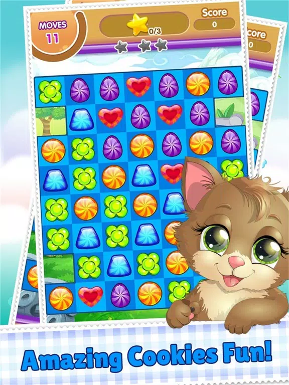 Cookie Link Pop 3 Match Journey Splash And Soda Jam iPad Screenshots
