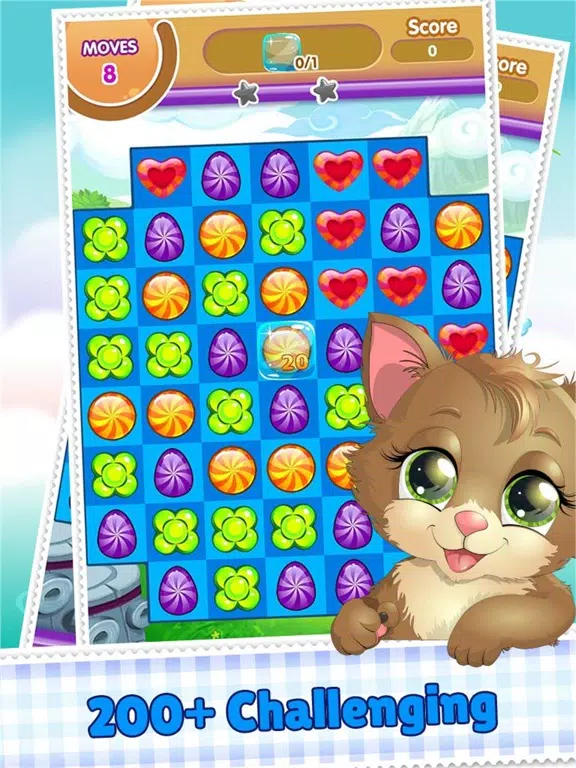 Cookie Link Pop 3 Match Journey Splash And Soda Jam iPad Screenshots