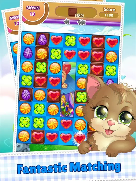 Cookie Link Pop 3 Match Journey Splash And Soda Jam iPad Screenshots