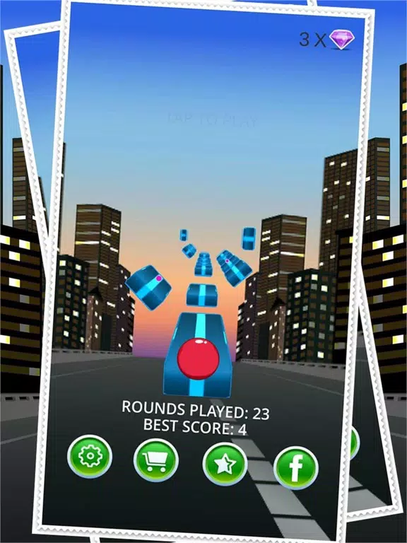 Jumping Ball - Twist And Zig Zag Ball Crush Style Endless Platform Jumper iPad Screenshots