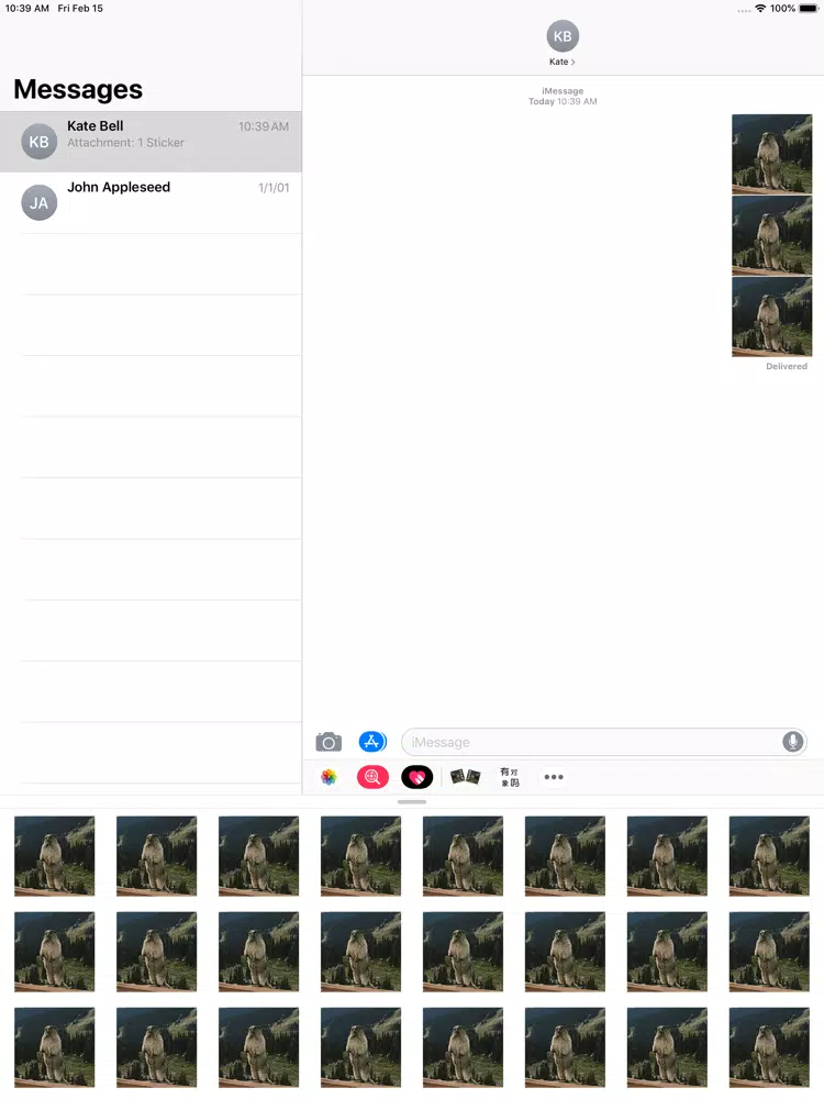 土拨鼠表情包 iPad Screenshots