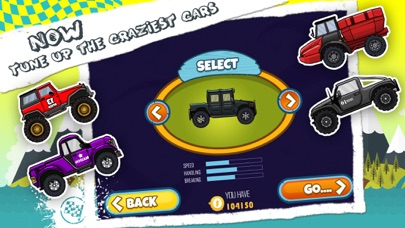 Captures d'écran de Go Crazy Mountain Cimbers Racing : Jumping Car with racing with police car, truck, jeep and tanker