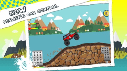 Captures d'écran de Go Crazy Mountain Cimbers Racing : Jumping Car with racing with police car, truck, jeep and tanker