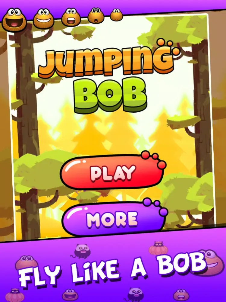 Jumping BOB Traveller : Kids jumping game iPad  Screenshots