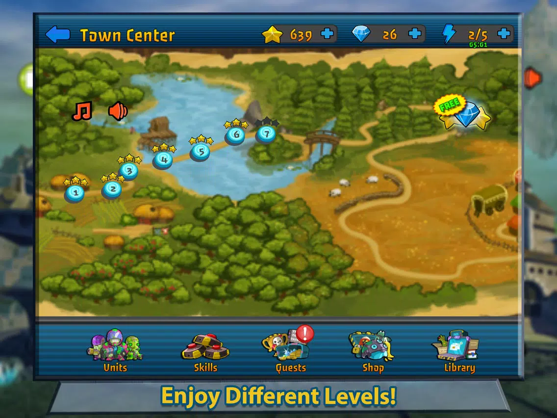 Capturas de tela do Rival Defense iPad 