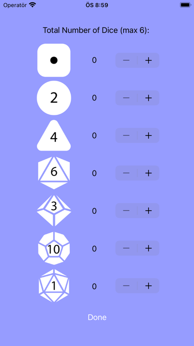 Dnd dice roller Screenshots