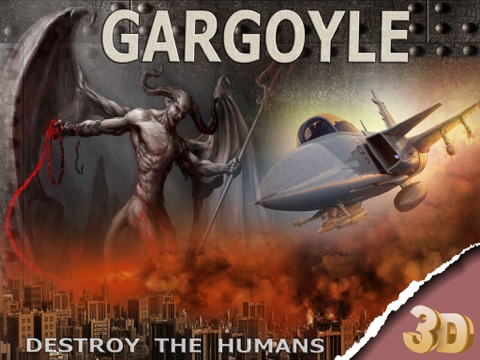 Clash Of Gargoyle 3D - An Epic Deamon War Against Earth's Air Force Fighter Jet (Free Arcade Version) iPad  Screenshots