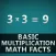 Basic Multiplication Facts Flashcards