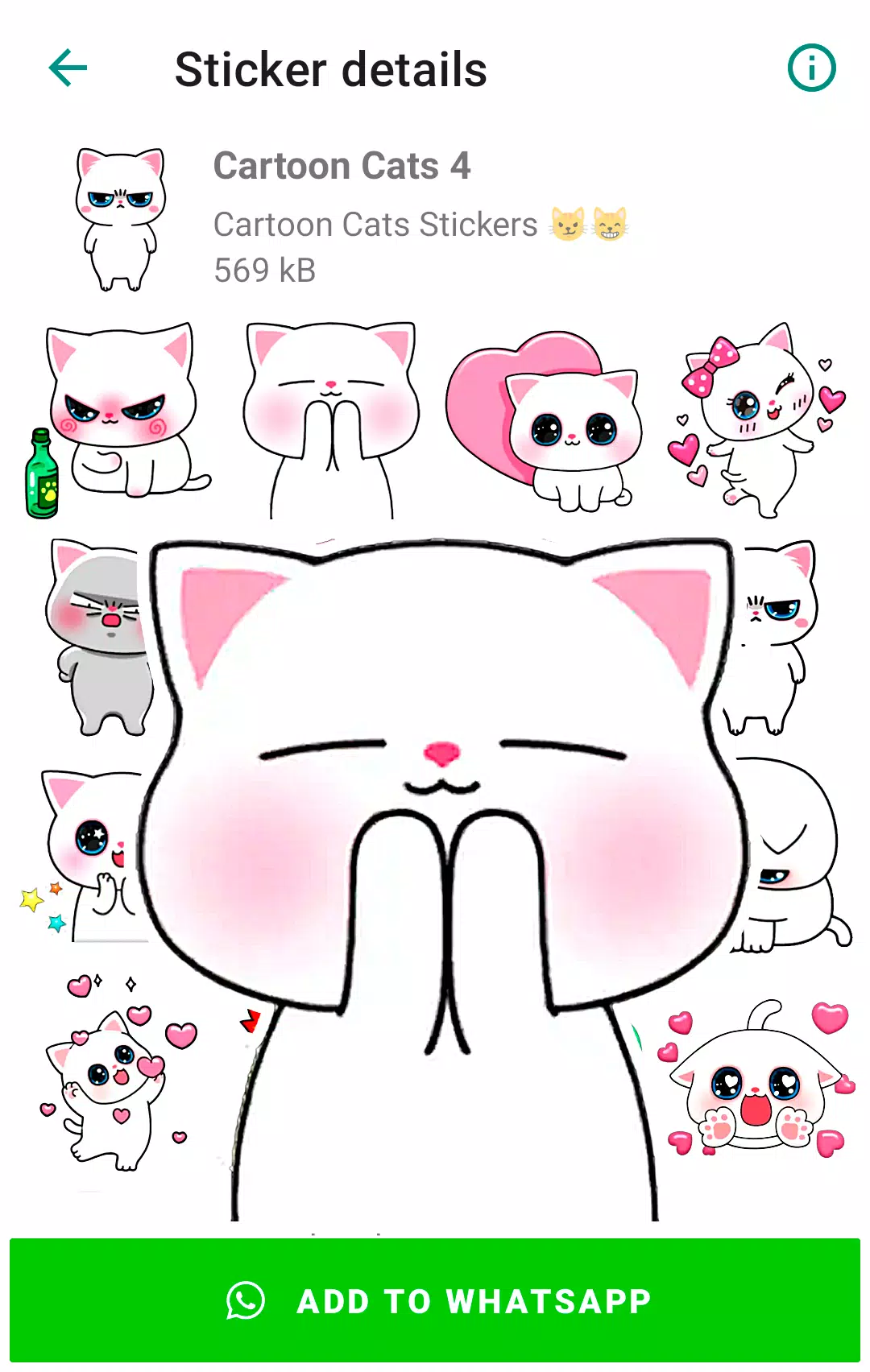 Cartoon Cat Stickers Screenshots