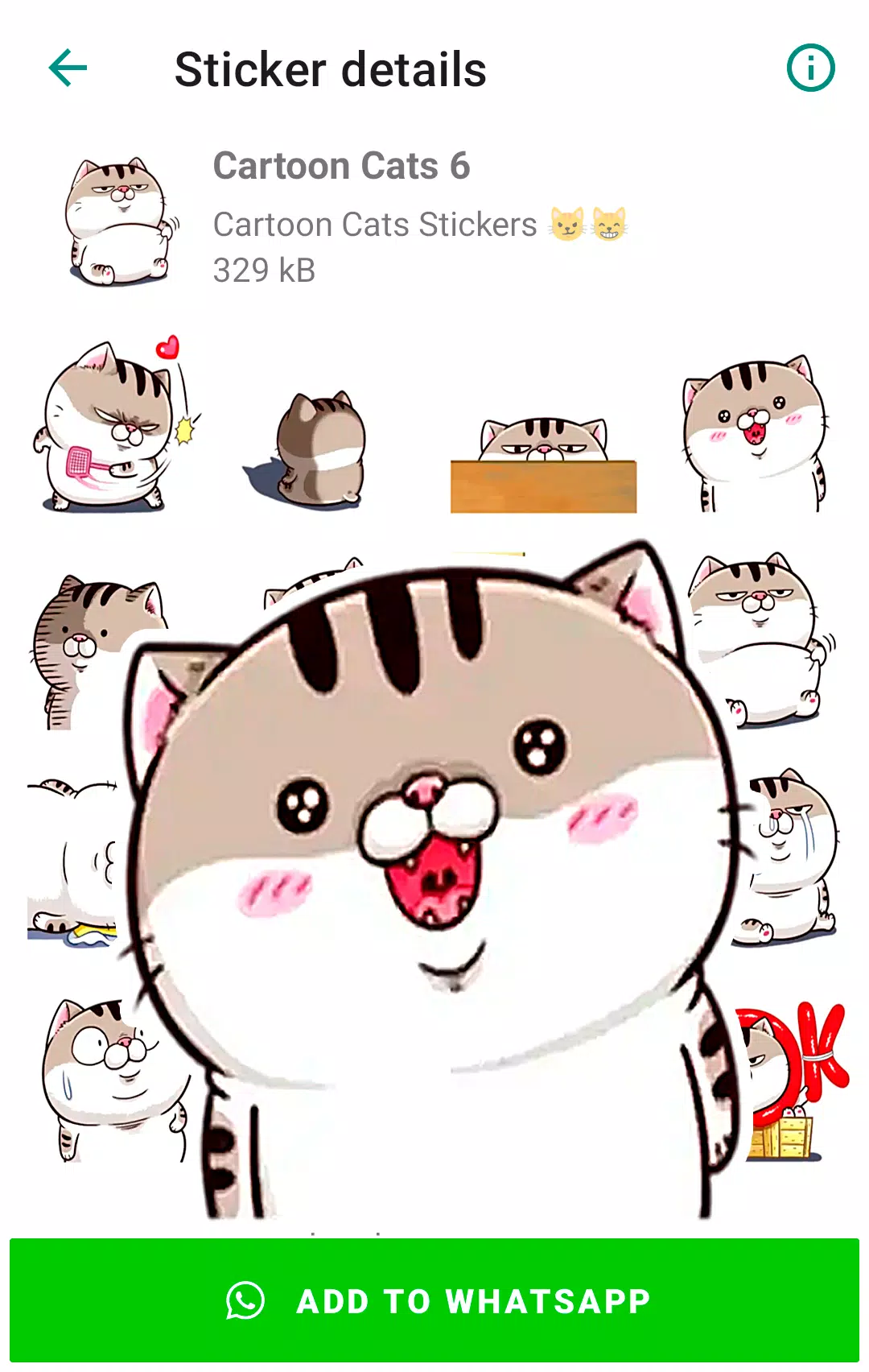 Cartoon Cat Stickers Screenshots