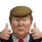 Trump cartoon stickers 3d