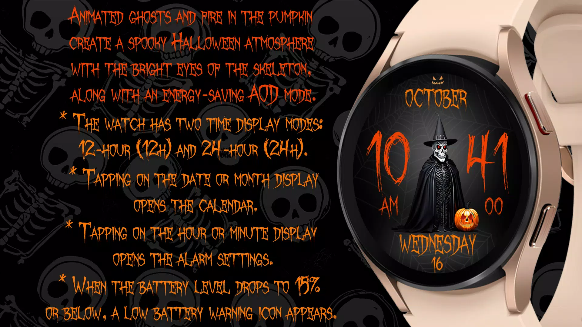 Trick or Treat Watch Face应用截图