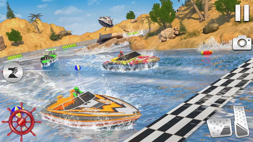 Zrzuty ekranu Flippy Boat Race: Water Games