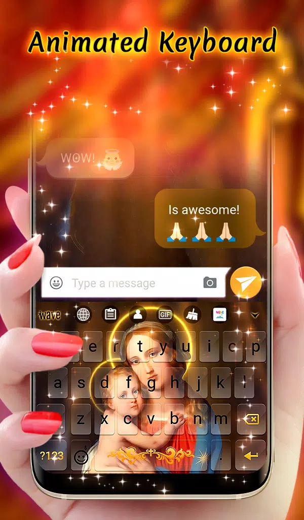 Holy Mary Animated Keyboard + Screenshots