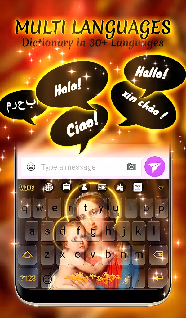 Holy Mary Animated Keyboard + Screenshots