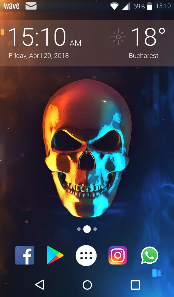 Skull Keyboard & Wallpaper Screenshots