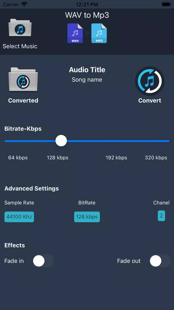 WAV to MP3 Converter Screenshots