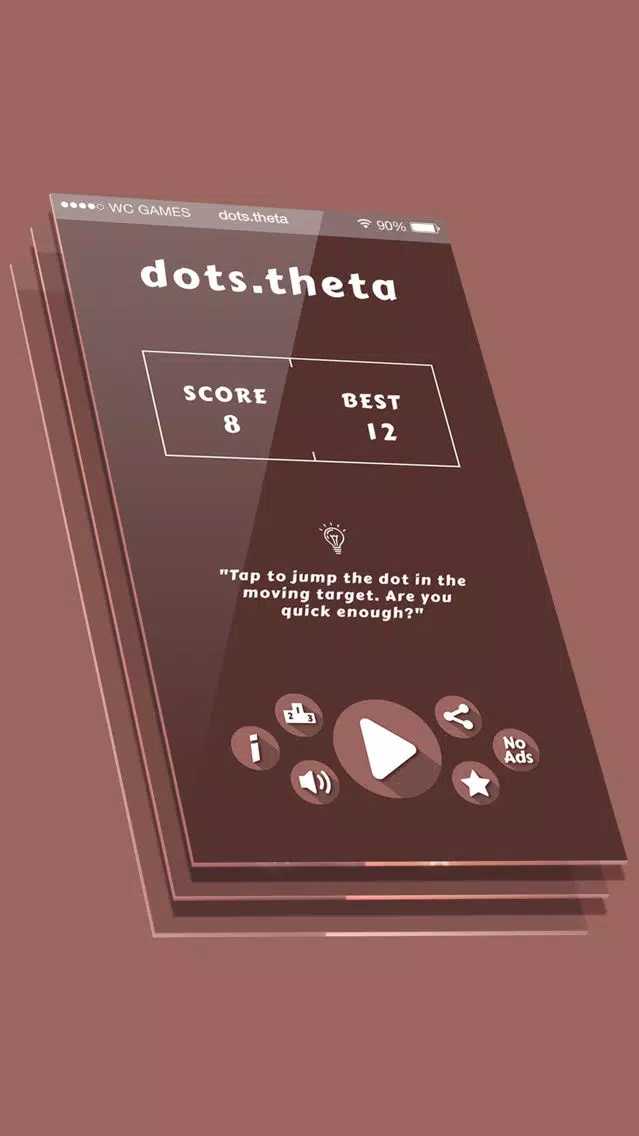 Capturas de tela do dots θ | Rotating Target