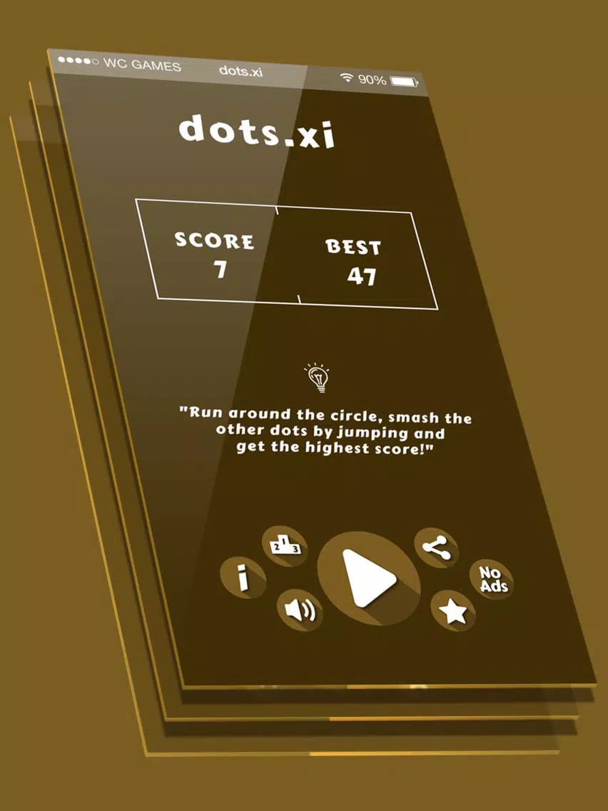Tangkapan skrin dots ξ | Smash Comets iPad