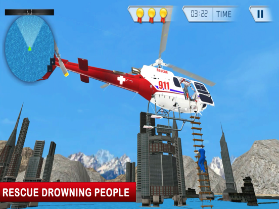 911 Ambulance Rescue Helicopter Simulator 3D Game iPad Screenshots