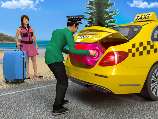 Crazy Taxi Driving Simulator iPad Screenshots