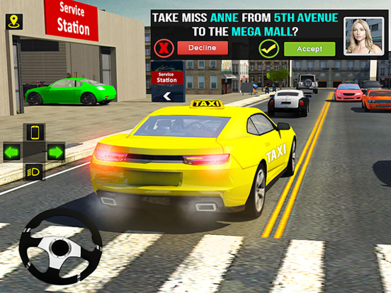 Crazy Taxi Driving Simulator iPad Screenshots