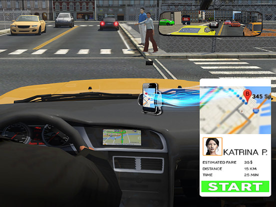 Crazy Taxi Driving Simulator iPad Screenshots