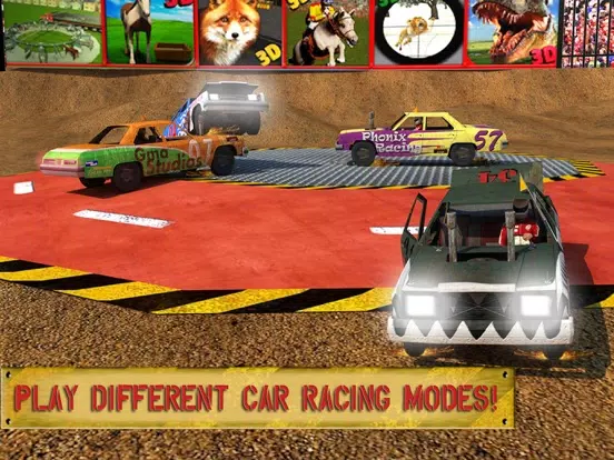 Capturas de tela do Mad Car Crash Racing Demolition Derby iPad 