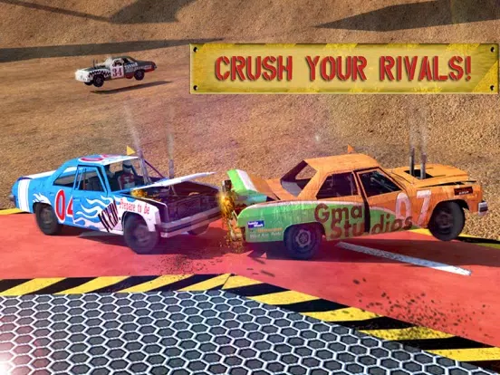 Capturas de tela do Mad Car Crash Racing Demolition Derby iPad 