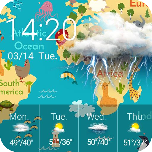 Local Weather & Clock Widget