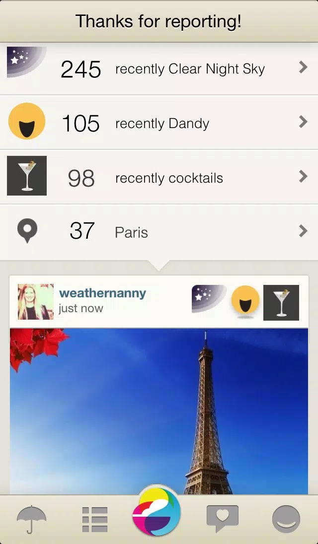 Weathermob - Social Weather Reporting, and Local and Global Weather Reports Screenshots