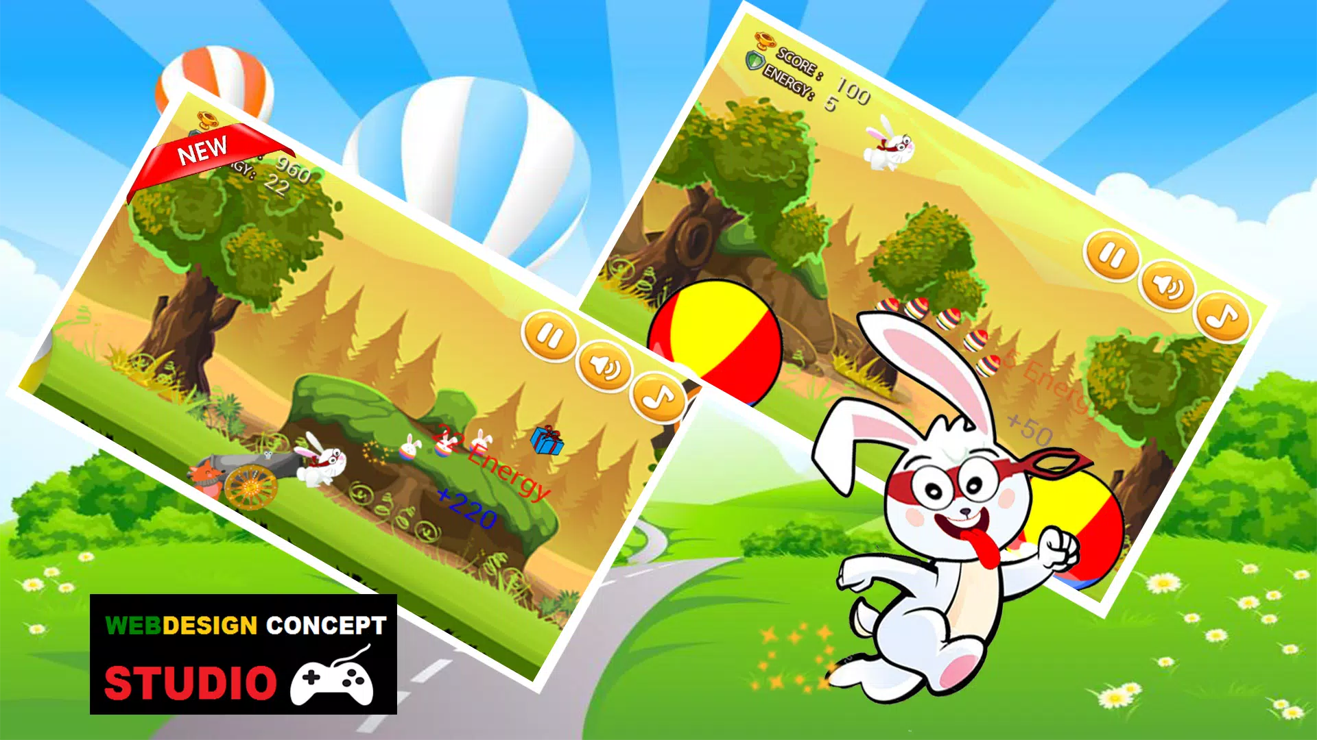 Bunny Ninja Jump : Bunny Game Screenshots