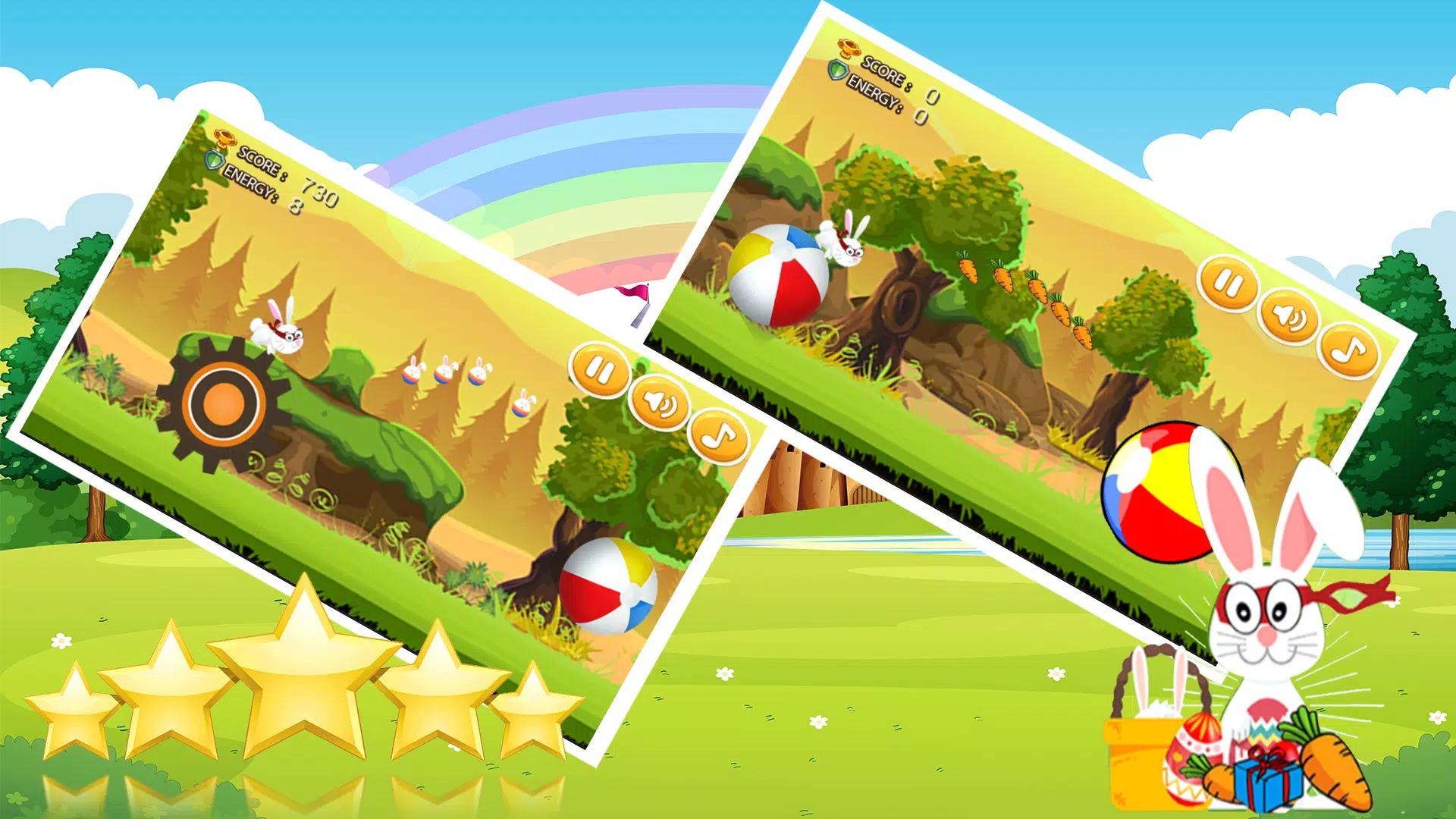 Bunny Ninja Jump : Bunny Game Screenshots