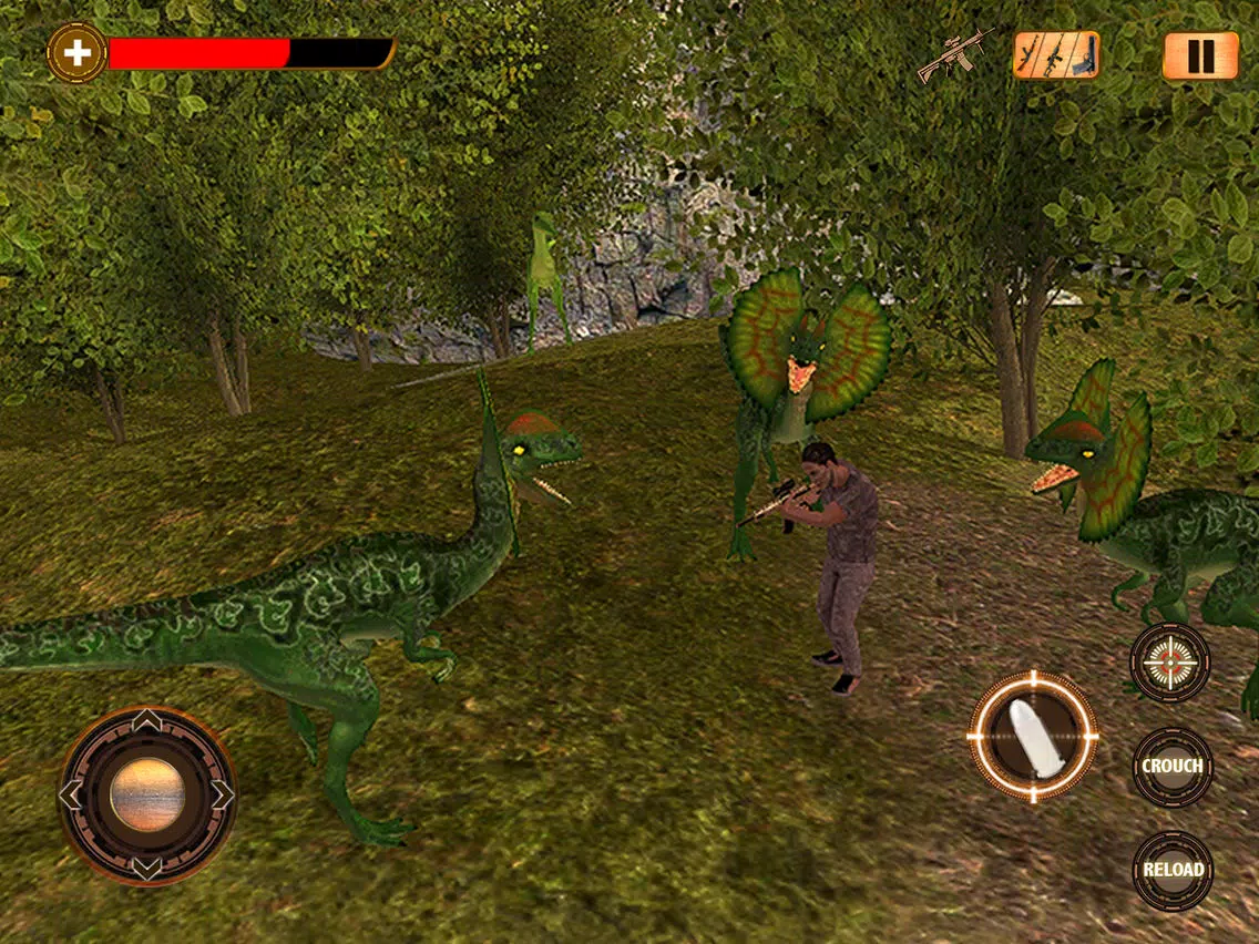 Tangkapan layar Real Dino Hunting 2018 iPad 