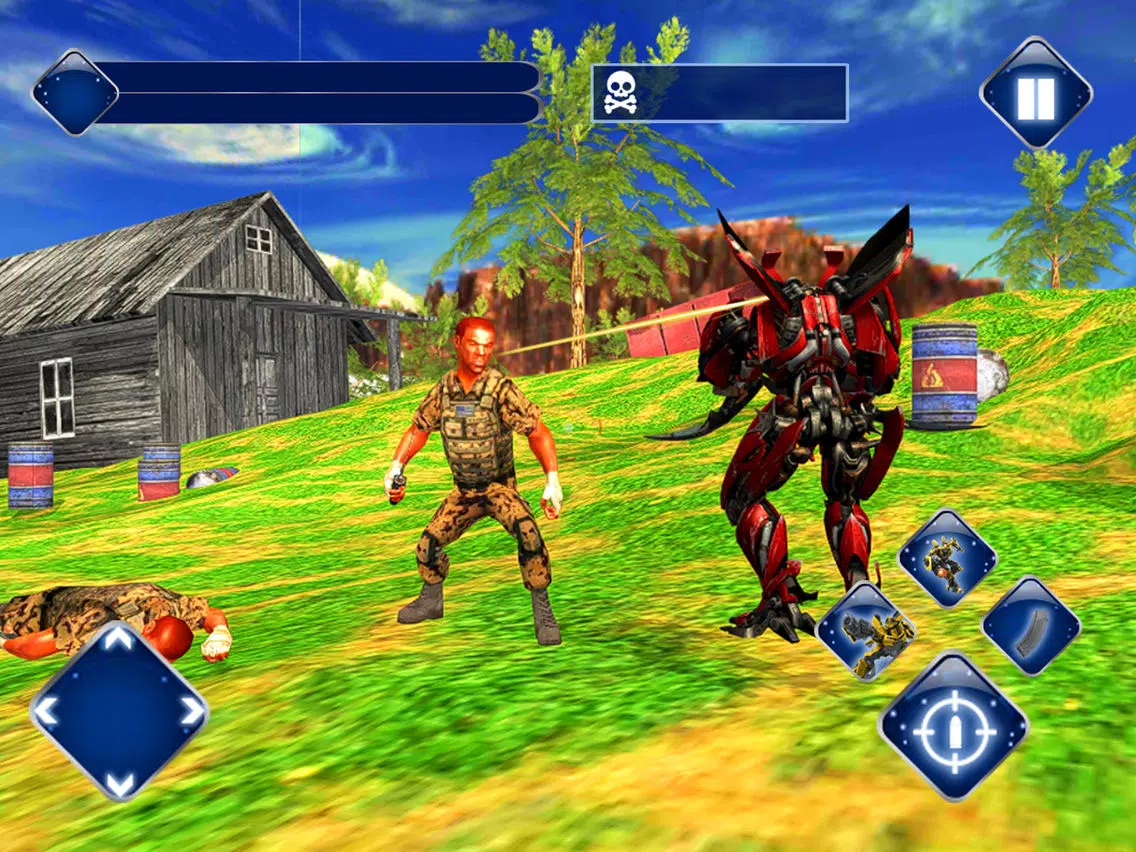 Tangkapan layar Super robot shooting war iPad 