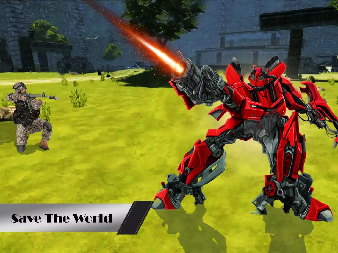 Tangkapan layar Super robot shooting war iPad 
