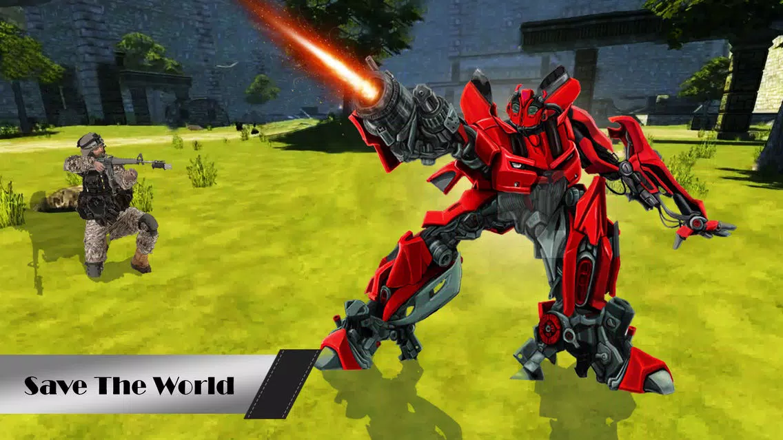 Tangkapan layar Super robot shooting war