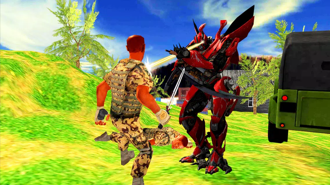 Tangkapan layar Super robot shooting war