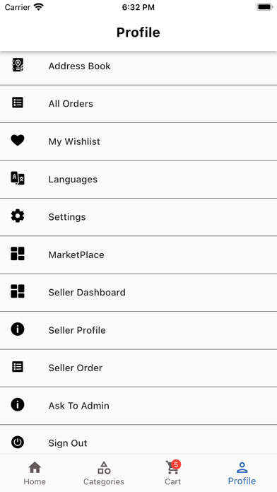 صور Odoo Multi Vendor Mobile App