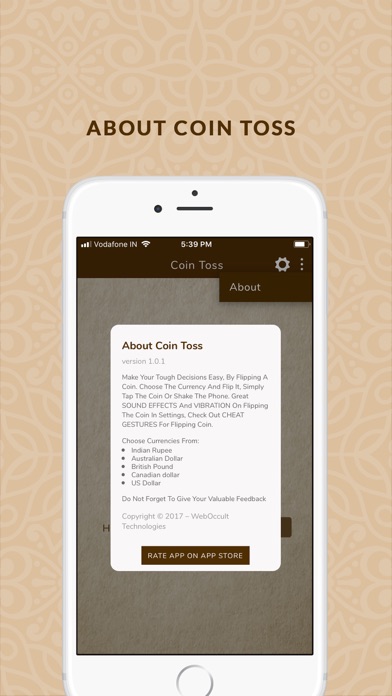 Coin Toss - Simple Coin Flip Screenshots