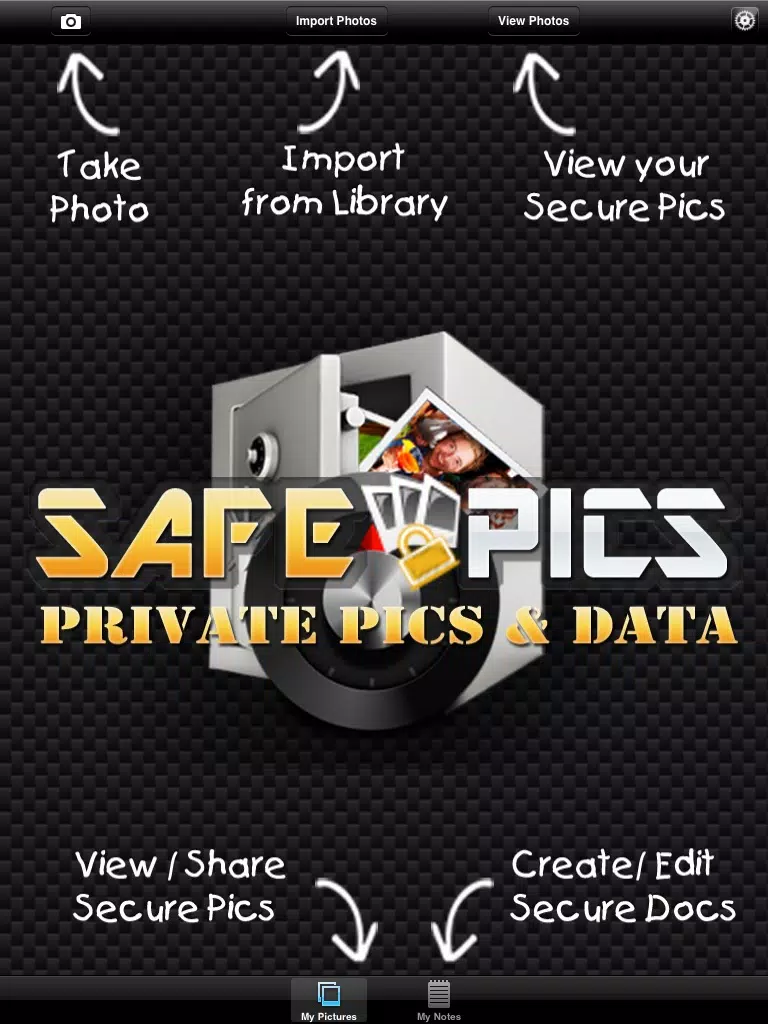 Safe Pics - Private Pics & Data iPad Ekran Görüntüleri