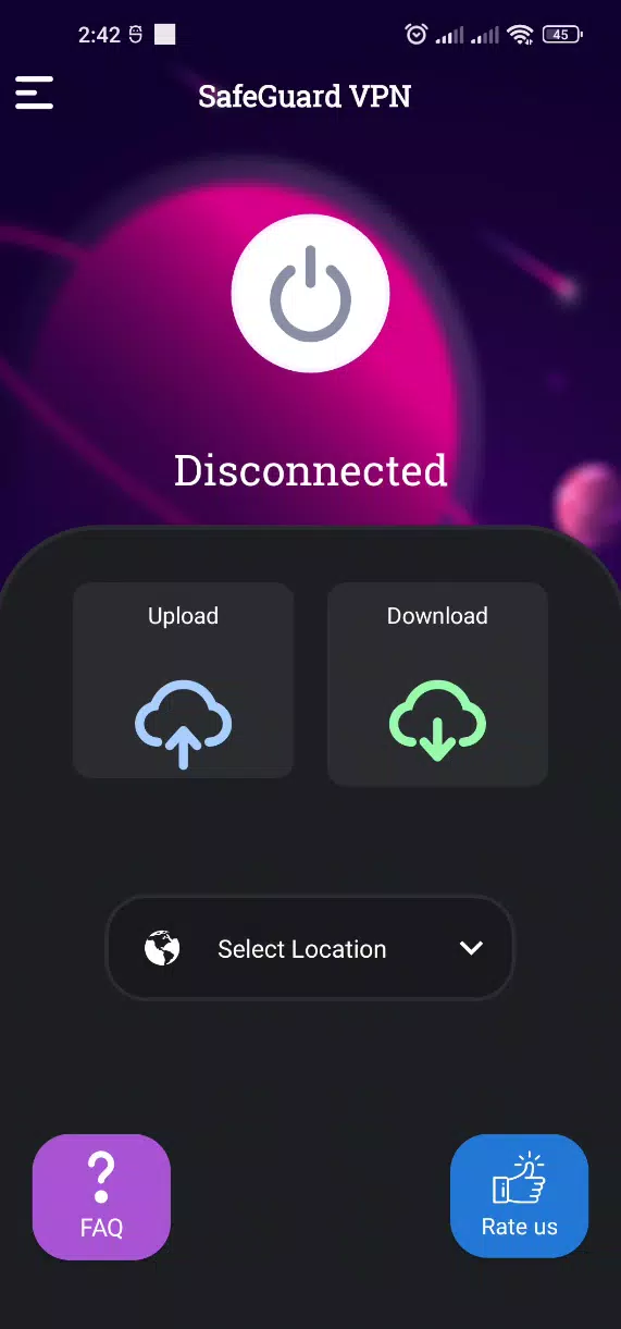 SafeGuard Protect VPN Screenshots