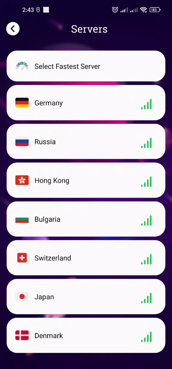 SafeGuard Protect VPN Screenshots